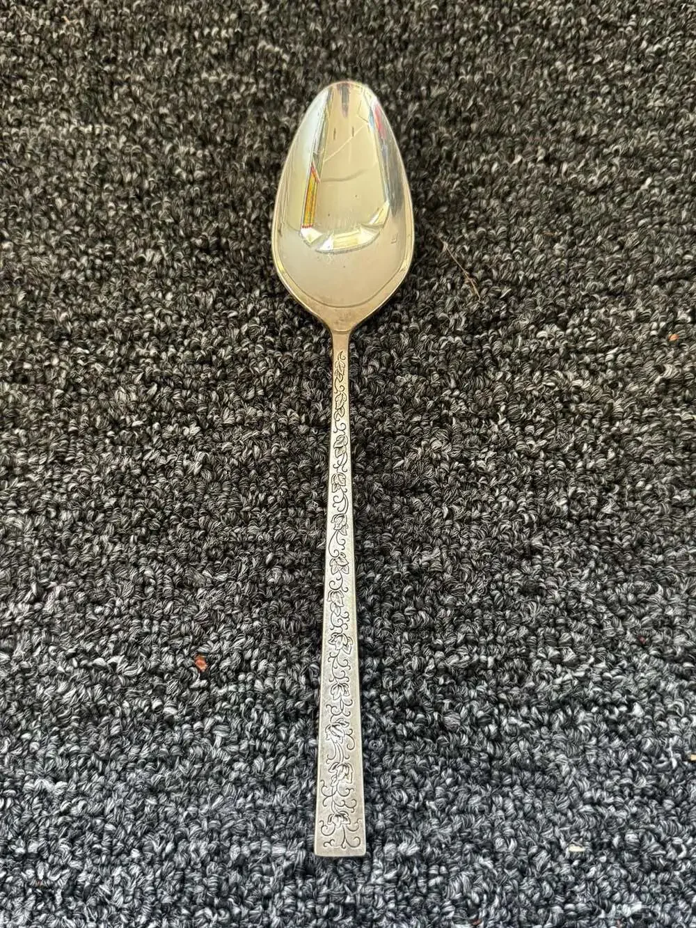 1847 Rogers Bros Silver Lace Silverplate 3pc Serving Spoons incl Pierced Spoon